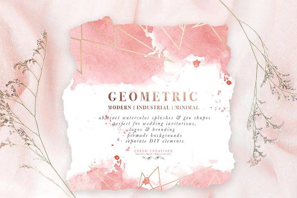12+ Geometric Wedding Invitations | Free & Premium PSD | PNG | Downloads